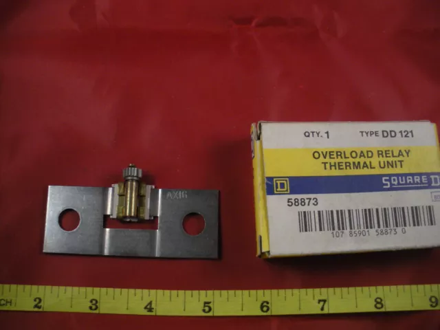 Square D DD121 Overload Relay Thermal Unit Element Heater DD 121 Nos New