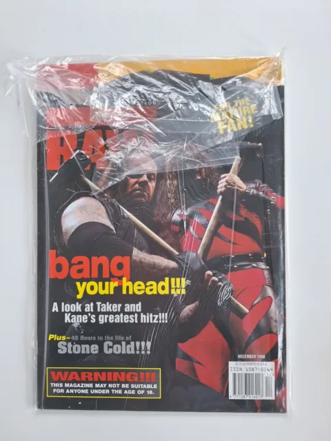 1998 December Magazine Kane & The Undertaker Poster Wrestling
