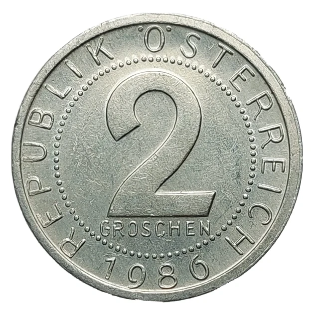 Austria 2 Groschen 1986 Coin I58