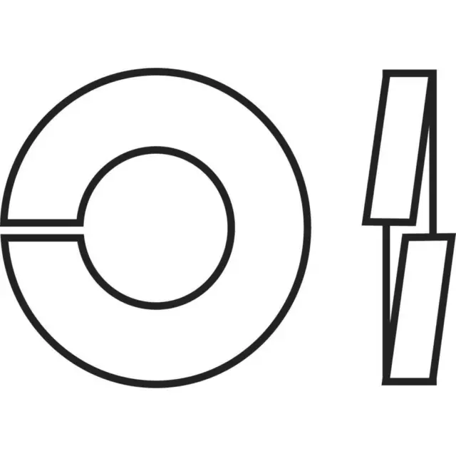 TOOLCRAFT B2,5 D127-A2 194678 Rondelle Grower Ø intérieur: 2.6 mm M2.5 DIN 127