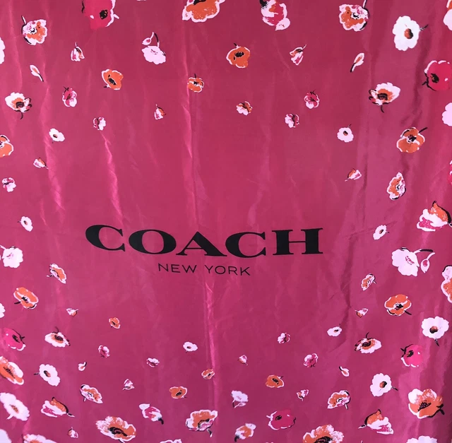 Coach Exploded Wildflower Silk Crepe Scarf (F77812): Dahlia Multi - $135 Retail