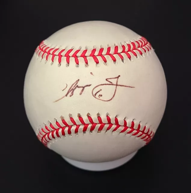 Chipper Jones Signed Official National League Baseball Atlanta Braves With Cube