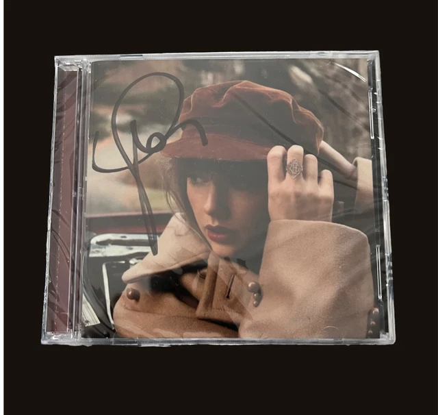 TAYLOR SWIFT SIGNED RED ALBUM CD TAYLOR'S VERSION AUTOGRAPH Sealed 80.