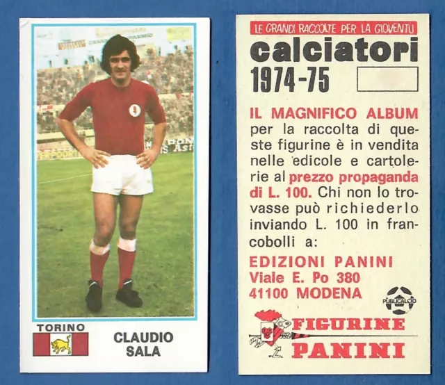 Panini Footballers Figure 1974/75 - New/New - 490 Room - Torino