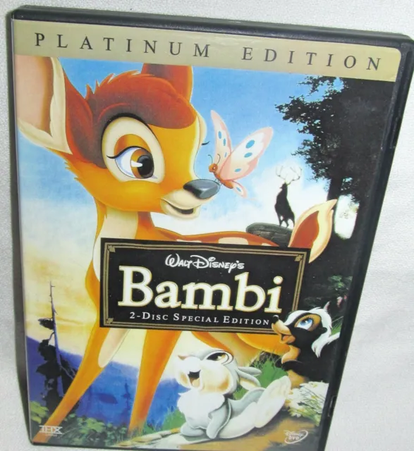Disneys Bambi Platinum Edition 2 Disk Special Edition DVD Movie In Original Case