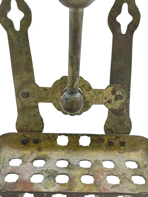 Antique wall mount copper & brass wall soap & sponge dish holder 3