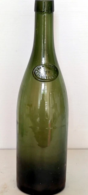 Bottle Water Mineral Soultzmatt Glass Souffle Eighteenth 33.8oz