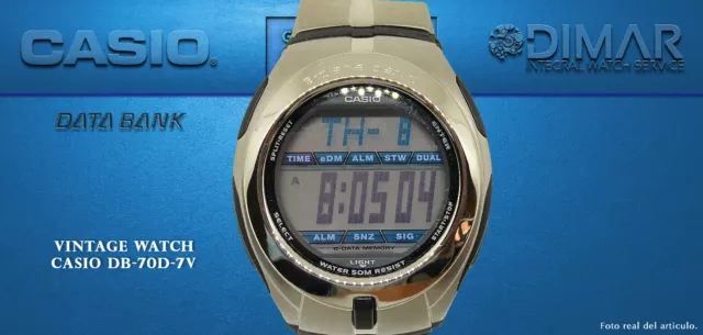 CASIO CAL. DB-70 2465 e-data bank FUNCIONANDO digital vintage 40
