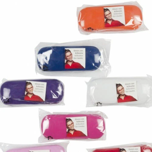 Set Custodie Colorate Set 6 Custodie Morbide Per Occhiali SHILIPAIJC - PU Multicolore Con Panno Pulizia, 18x9 Cm Custodia Occhiali PU Pelle - 5