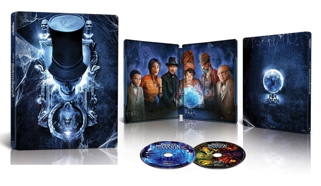 HAUNTED MANSION (2023) Steelbook (4K Ultra HD) Presale Ship 10/17 $59.