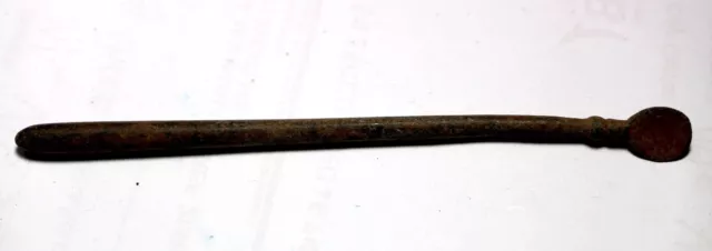 Zurqieh -Ad14023- Ancient Roman Bronze Cosmetic Spatula. 400 A.d