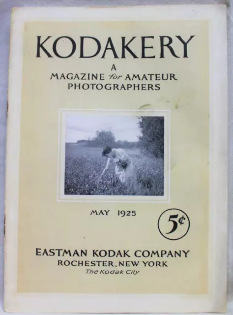 Kodakery A Magazine For Amateur Photographers May 1925 Vintage Photography
