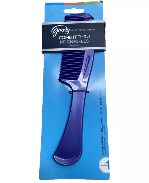 Goody Comb It Thru Super Detangling Comb Purple In Package
