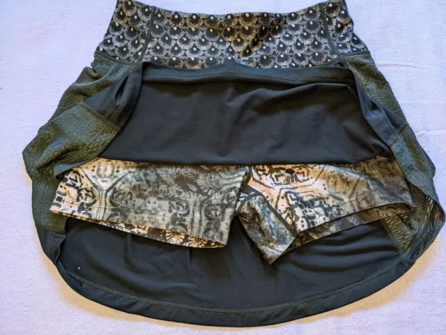 NANETTE LEPORE OLIVE army green high waisted pin up gothic skirt shorts ...