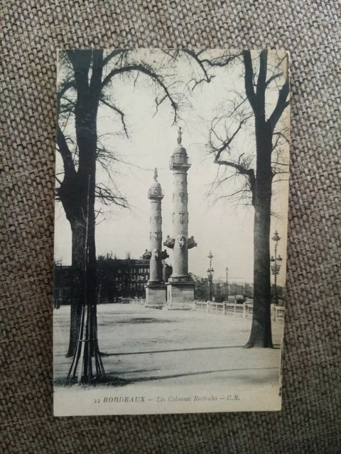 Cpa Bordeaux La Columne Rostrales
