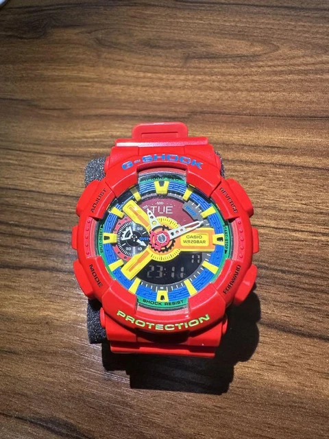 CASIO G SHOCK CRAZY Colors GA 110FC Series Watch GA110FC 2A