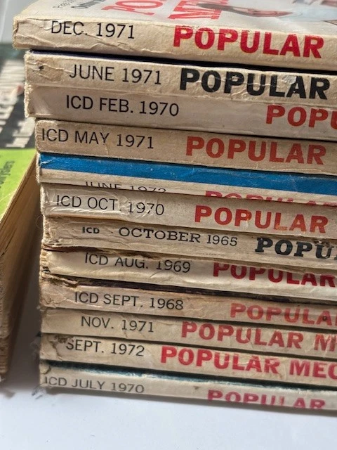 POPULAR SCIENCE AND Mechanics Magazine Lot of 18 1950s, 60s, 70s £13.33 ...
