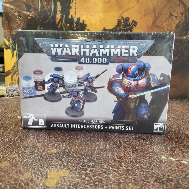 PAINT SET SPACE Marine Assault Intercessors Warhammer 40K NIB 29.99