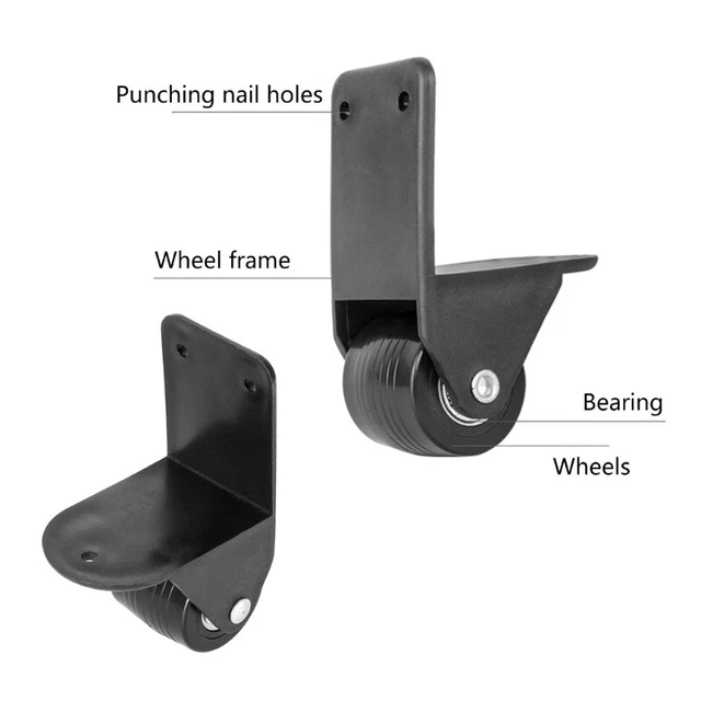 Trolley Case Wheel Replacements Right Angles Fixing Wing Luggage Cart Suitcase