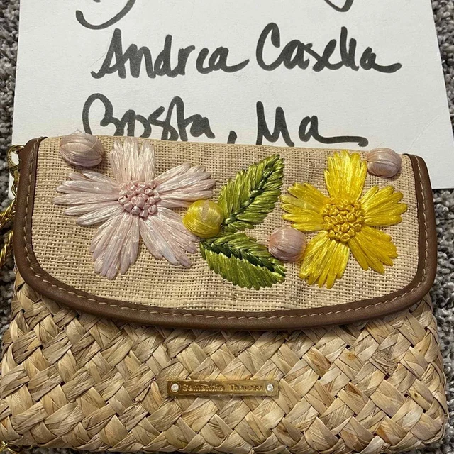 Samantha thavasa  straw wristlet Euc