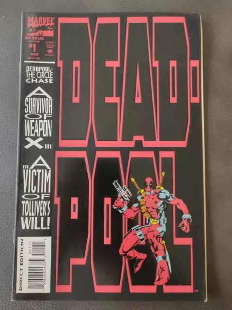 DEADPOOL CIRCLE CHASE # 1 First 1st Solo Deadpool Comic (Marvel Comics 1993)