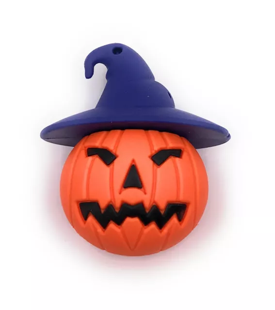 Zucca Halloween Viso Con Cappello Arancione Lilla Funny Chiavetta USB Div