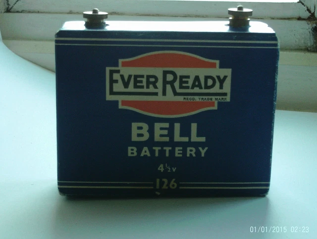 RARE EVER READY bell vintage battery 126 4 1/2 v £9.99 - PicClick UK
