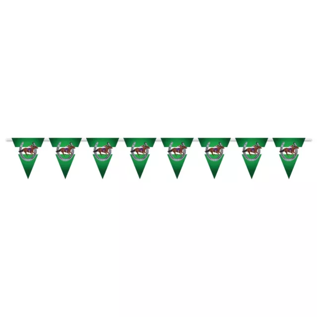 Melbourne Cup Horse Racing Party Supplies -  Horse Racing Pennant Banner 12ft