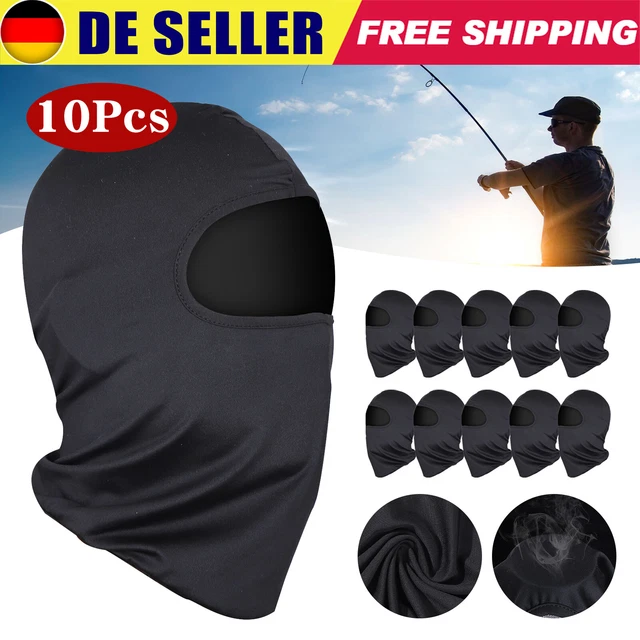 10x Sturmhaube Sturmmaske Gesichtsmaske Roller Motorrad Moped Helm Maske schwarz