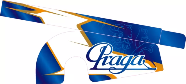 PRAGA STYLE TILLETT CHAIN GUARD STICKER KIT - KARTING - JakeDesigns