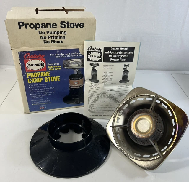 VINTAGE CENTURY PRIMUS Single Burner Trail Scout Propane Camp Stove