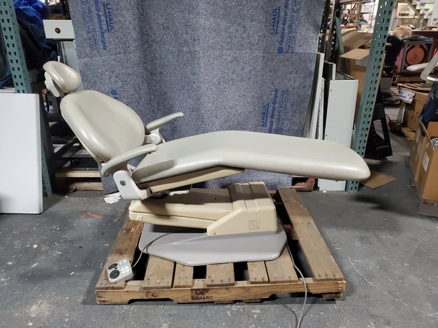 Adec 1021 Dental Patient Exam Chair W/ Foot Control Tan Adec 1021 Dental Patient Exam Chair W/ Foot Control Tan