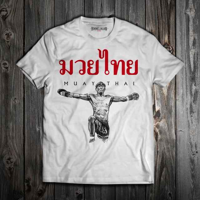 Maglietta Muay Thai Boxe Thailandese T-Shirt Cotone Uomo Donna