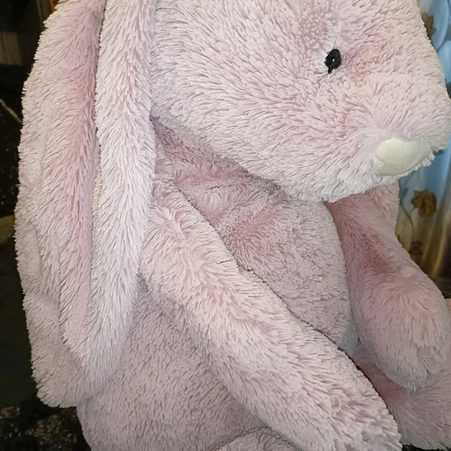 JELLYCAT 'I AM Really Big Bashful Tulip Bunny' 67cm Soft PINK Plush ...