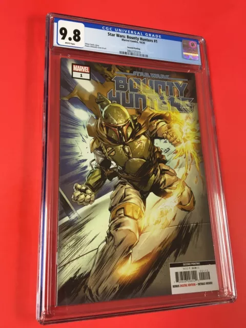 STAR WARS : BOUNTY  HUNTERS # 1 CGC 9.8  2nd Print   BOBA  FETT  COVER  GEM !!