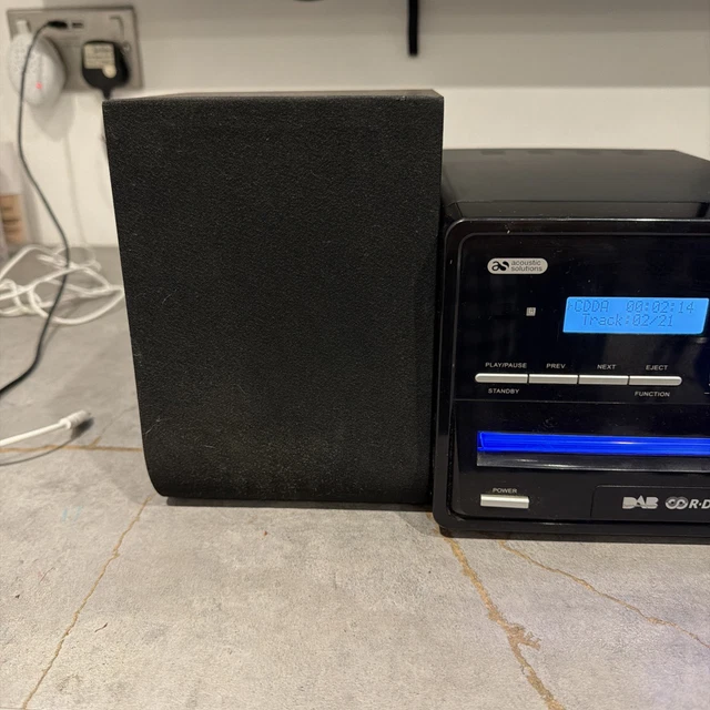 Micro Cd ACOUSTIC SOLUTIONS MICRO CD Hi-Fi System - Black (CMC12CD) £37.10 ...