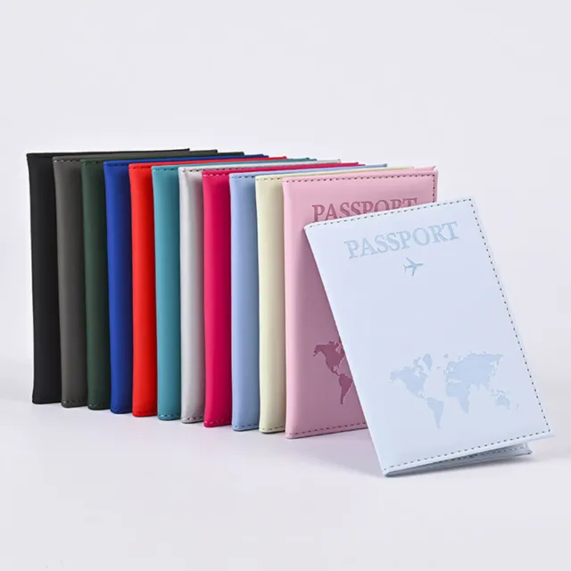Passport Cover Case PU Leather Wallet Card Holder Protector Bag for Travel