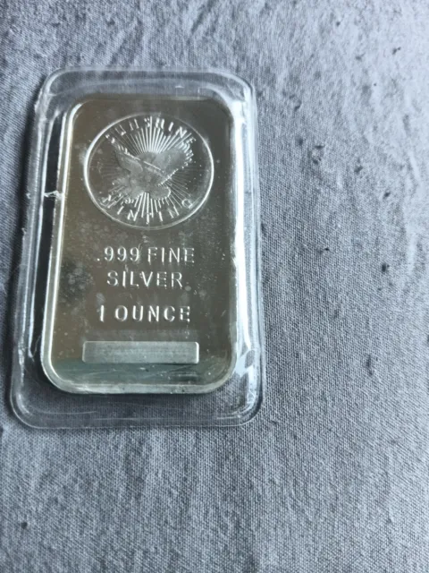 1 oz silver Bar Sunshine Minting .999  Fine Silver