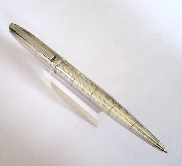 Stylo Bille Prestige DUPONT Fidelio - Capuchon Plaque Argent - Occasion Très Bon état