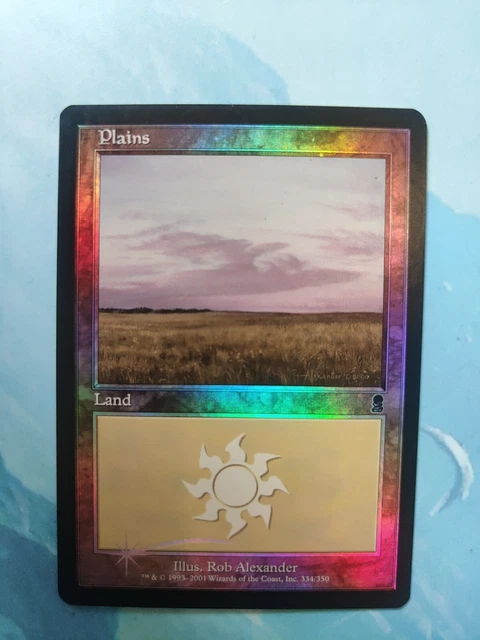 Magic: The Gathering Odyssey Plains #333 - Foil Basic Land Card