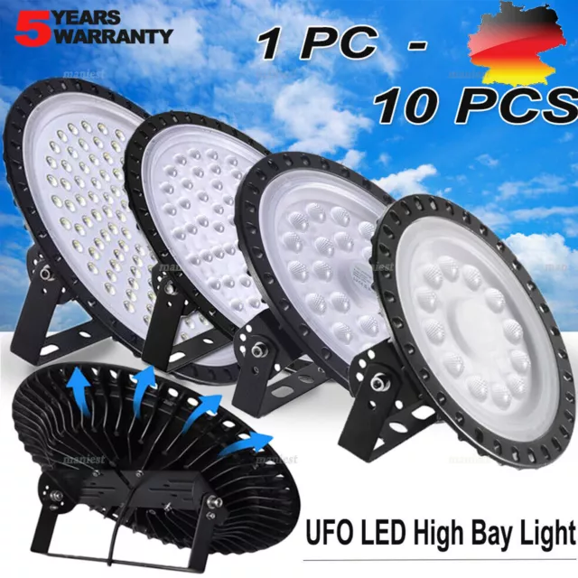 LED Hallenstrahler UFO Hallenbeleuchtung High Bay Industrielampe Hallenleuchte