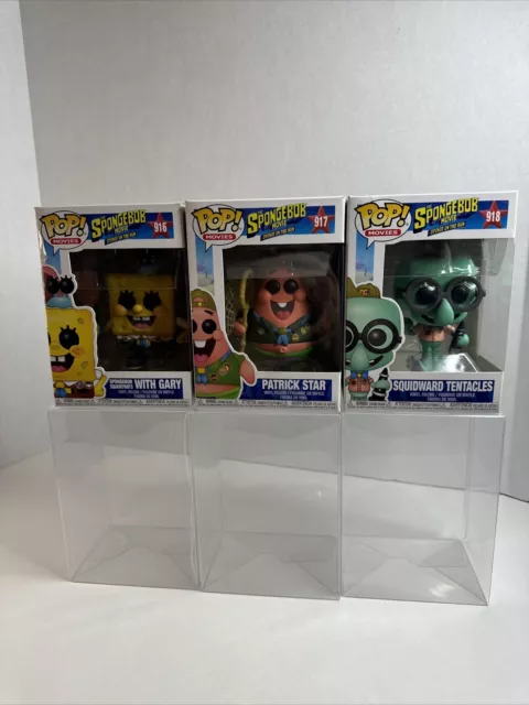 Funko Pop! Movies, The Sponge Bob Movie, SPONGE ON THE RUN LOT #916, 917, 918