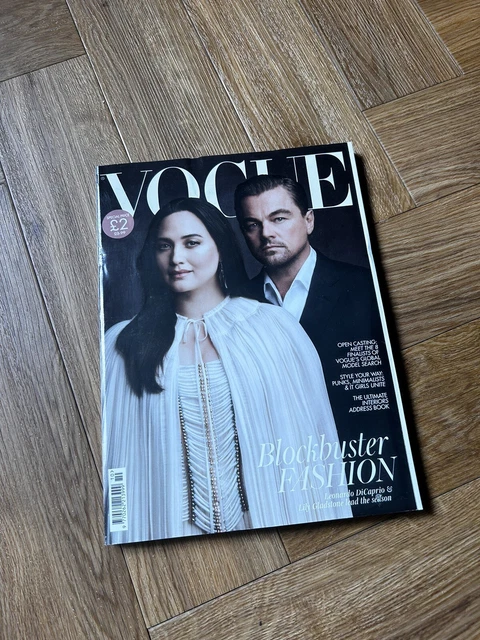 VOGUE MAGAZINE BRITISH UK OCTOBER 2023 Leonardo DiCaprio and Lily
