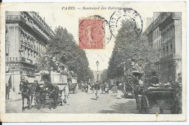 CPA  75 - PARIS - Boulevard des Italiens