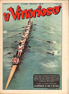 [Atp] Rivista Vittorioso Originale Anno 1951 Numero 31