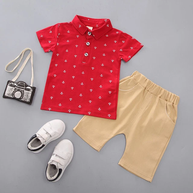Nuova T-shirt estiva bambini bambini bambini bambini bambini bambini + pantaloncini 9