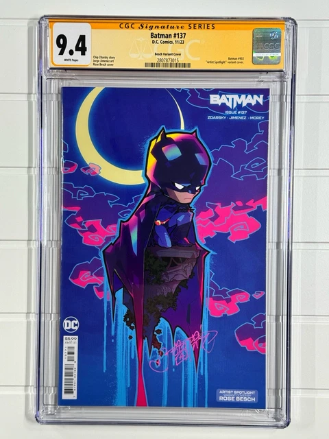Batman #137 (2023 DC Comics) Signed Rose Besch Variant CGC 9.4