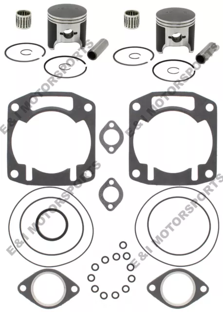 Arctic Cat ZL 550 Top End Rebuild Kit SPI Pistons Gaskets Bearings Std 73.40mm