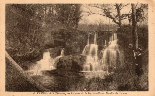 *11234 cpa Verdelais - cascade de la Garonnelle au moulin du prieur