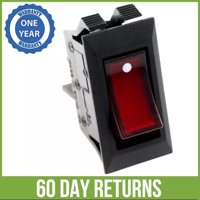Zing Ear ZE-215 Rocker Switch For Charmglow and Twin Star Fireplace Stove Heater